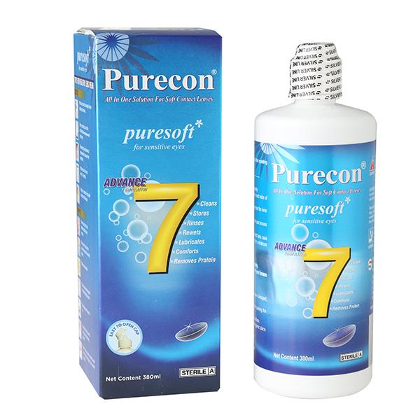 Netmeds | Purecon Puresoft Soft Contact Lens Solution for Sensitive Eyes 380 ml