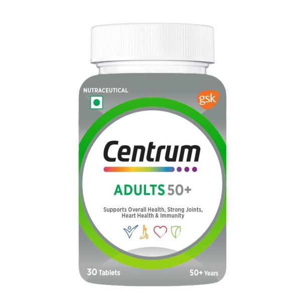 Netmeds | Centrum Adults 50+ Multivitamins Tablets 30's