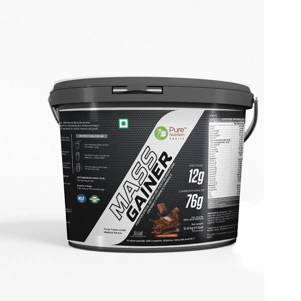 Netmeds | Pure Nutrition Mass Gainer Protein Powder - Chocolate Flavour 5 kg