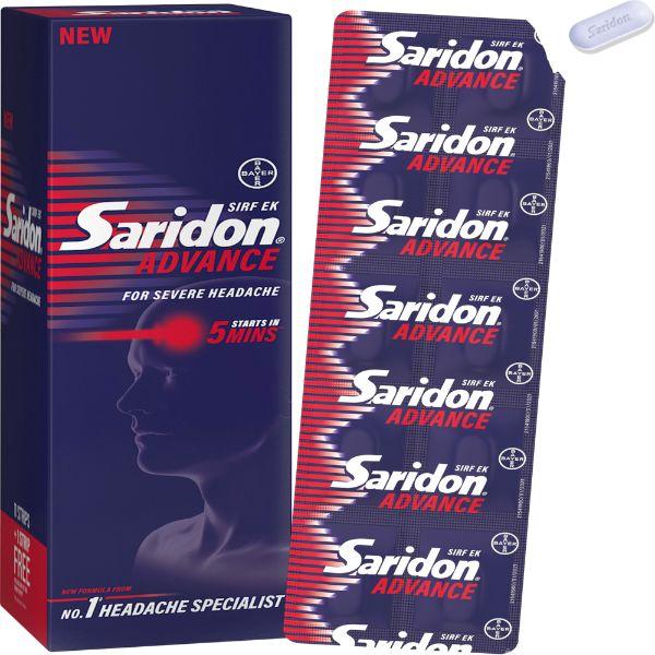 Netmeds | Saridon Advance Tablets for 5 in 1 Pain Relief 10's