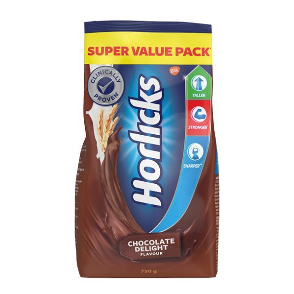 Netmeds | Horlicks Nutritional drink Powder - Chocolate Flavour 750 gm (Pouch)