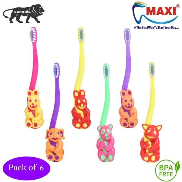 Netmeds | MAXI Bingo Junior Toothbrush - Soft 6's