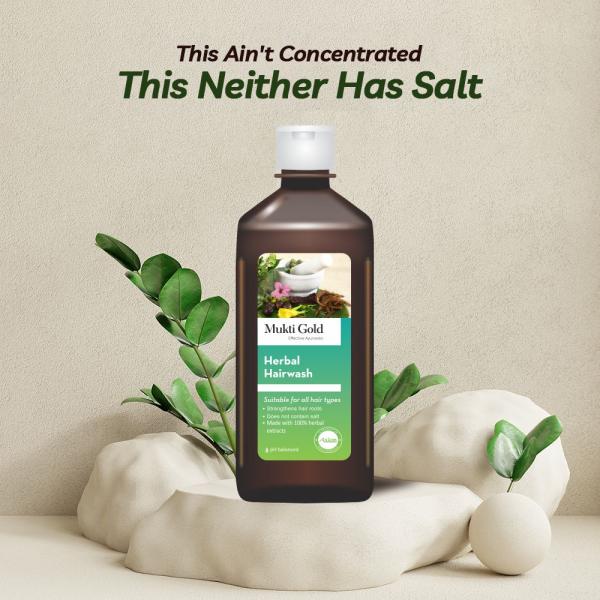 Netmeds | Axiom Mukti Gold Herbal Hairwash 400 ml