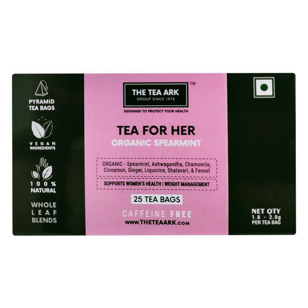 Netmeds | The Tea Ark Tea For Her Tea Bag - Organic Spearmint 25's