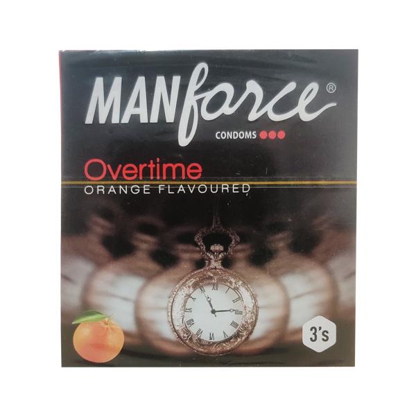Netmeds | Manforce Overtime Condoms - Orange Flavoured 3's