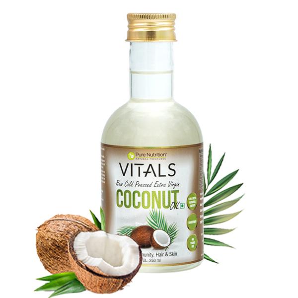 Netmeds | Pure Nutrition Cold Pressed Raw Virgin Coconut Oil 250 ml
