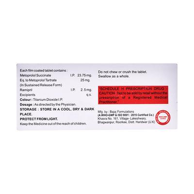 METOHEAL XL R 25mg Tablet 10's - Hypertension-Bet