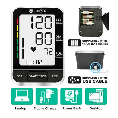 Carent Arm Blood Pressure Monitor (B51) - Blood Glucose Monitors/Test Strips