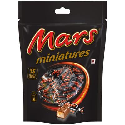 Mars Miniatures Chocolate Bars - Caramel 150 gm - Nutritional Bars