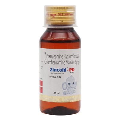 Zincold PD Syrup 60ml - Cough And Cold-Cou
