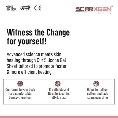 Scarxgen Silicone Gel Sheet (3 cm X 30 cm) 1's - Bandages & Dressings