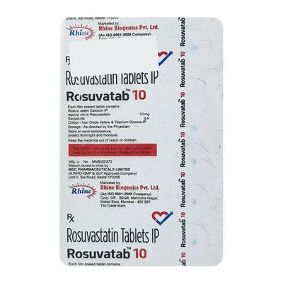 ROSUVATAB 10 Tablet 15's - High Cholesterol-Dys