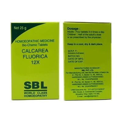 SBL Calcarea Fluorica 12X Tablet 25 gm - Bio-Chemic