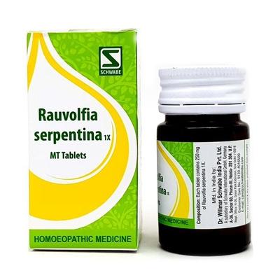 Dr. Willmar Schwabe Rauwolfia Serpentina 1X MT Tablet 20 g - Bio-Chemic