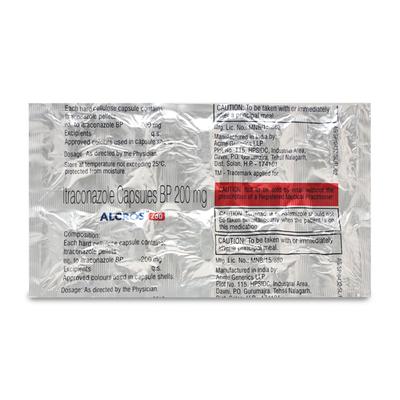 ALCROS 200 Capsule 10's - Fungal Infections-Anf