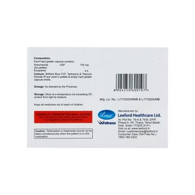Itromed 100mg Capsule 4'S - Fungal Infections-Anf