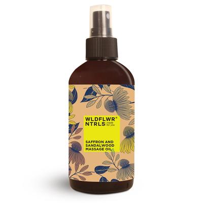 WLDFLWR NTRLS Massage Oil - Saffron & Sandalwood 200 ml - Massage Oils