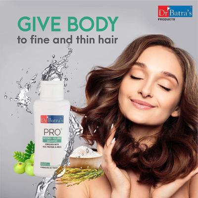 Dr Batra's PRO+ Intense Volume Shampoo 500 ml + Conditioner 200 ml + Anti-Dandruff Hair Serum 125 ml - Hair Treatment