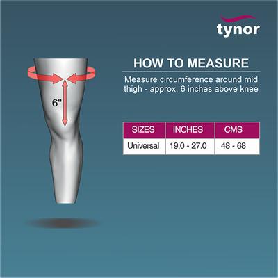 Tynor R.O.M. Knee Brace (22 Inches x 56 cm) (UN) (D 48) - Knee/Ankle/Leg/Foot Supports