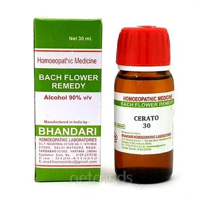 Bhandari Bach Flower Cerato 30 Liquid 30 ml - Bach Flower