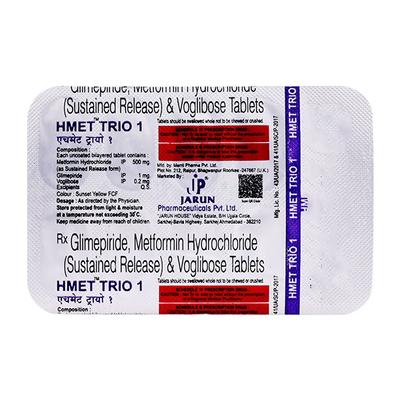 HMET TRIO 1 Tablet 10's - Diabetes-Ant