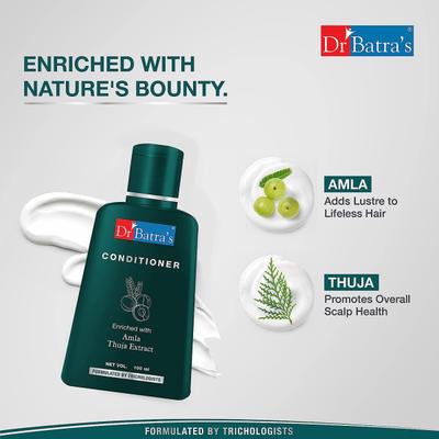 Dr Batra's Dandruff Cleansing Shampoo 100 ml + Anti-Dandruff Hair Serum 100 ml + Conditioner 125 ml - Hair Treatment