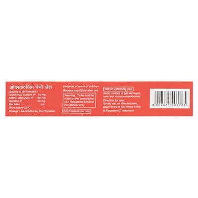 Oxalgin Nano Gel 50gm - Pain relief-Nsa