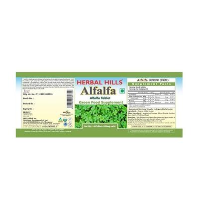 Herbal Hills Alfalfa Tablet 60's - Health Products