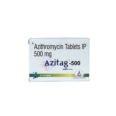 AZITAG 500 Tablet 10's - Bacterial Infections-Mac
