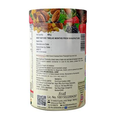 Patanjali Nutrela Men's Superfood Powder - Vanilla 400 gm - Daily Health Drinks