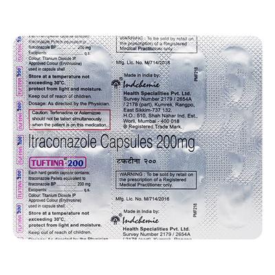 TUFTINA 200 Capsule 10's - Fungal Infections-Anf
