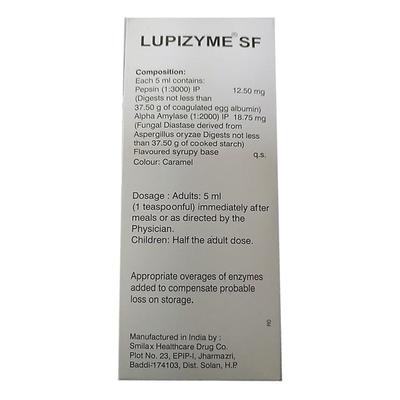 LUPIZYME SF PINEAPPLE FLAVOUR Syrup 200ml - Digestion-Dig