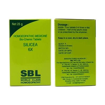SBL Silicea 6X Tablet 25 gm - Bio-Chemic