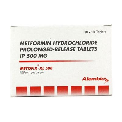 Metofix XL 500mg Tablet 10'S - Diabetes-Ant