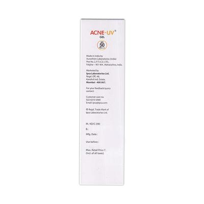 ACNE UV SPF50 PA+++ Gel 50gm - Sunscreen Preparations-Emo