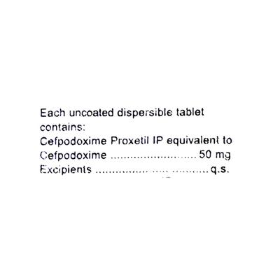 Opox DT 50mg Tablet 10'S - Bacterial Infections-Cep