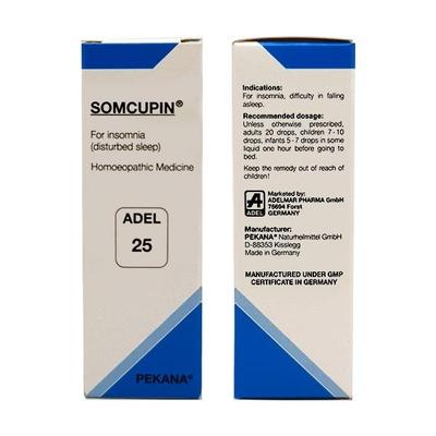Adel 25 Somcupin SLEEP DISORDER Drops 20 ml - Homeopathic Drops