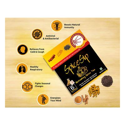 Azista Spice Sip Refreshing Spice Tea (Pack of 10 x 6's) - Herbal/Green Teas