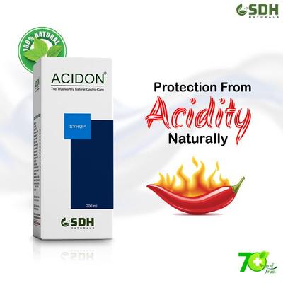 Shree Dhanwantri Herbals Naturals Acidon Syrup 200 ml - Speciality Medicines
