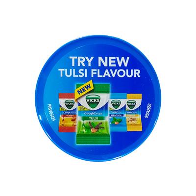 Vicks Cough Drops Candy - Menthol, Honey, Ginger & Tulsi 305's - Sore Throat Lozenges