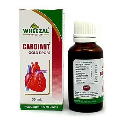 Wheezal Cardiant Gold Drops 30 ml - Homeopathic Drops