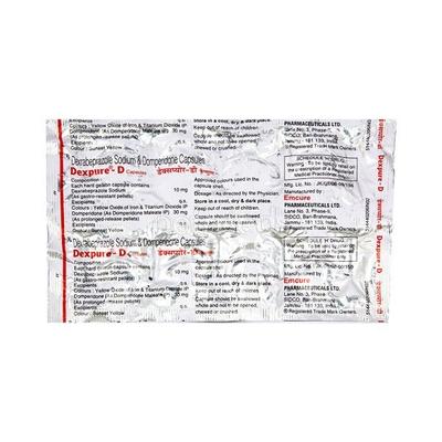 Dexpure D Capsule 10'S - Ulcer/Reflux/Flatulence-Aaa