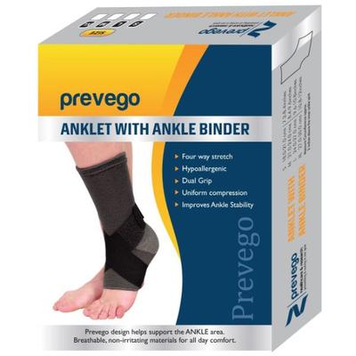 Prevego Anklet with Ankle Binder (M) 1's - Abdomen/Neck/Arm/Elbow Supports