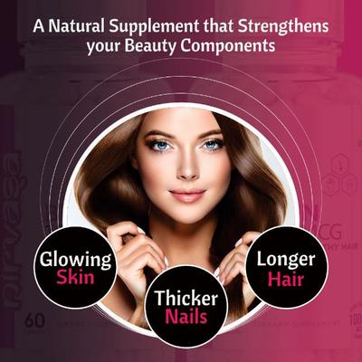 Nirvasa Biotin 10000mcg Capsule 60's - Hair & Skin