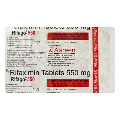 Rifago 550mg Tablet 10'S - Bacterial Infections-OAB