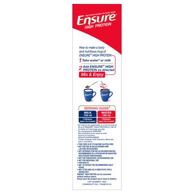 Ensure High Protein Nutrition Powder - Chocolate Flavour 400 gm (Refill Pack) - Daily Health Drinks