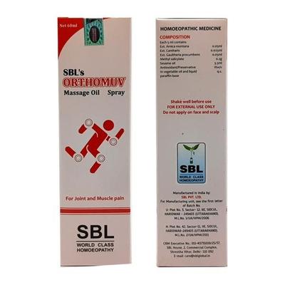 SBL Orthomuv Massage Oil 60 ml - Personal Care(Homeopathy)