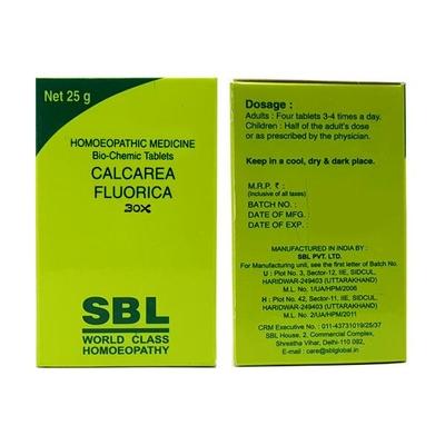 SBL Calcarea Fluorica 30X Tablet 25 gm - Bio-Chemic