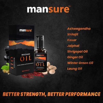 ManSure Grow Long Massage Oil For Men 30ml each 2's - Intimate Oil