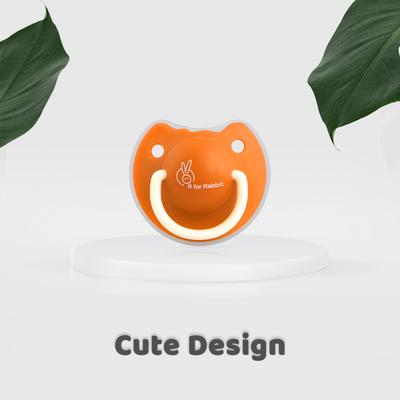 R for Rabbit Tusky Pacifier for kids of 3 months - Orange 1's - Pacifiers & Teethers